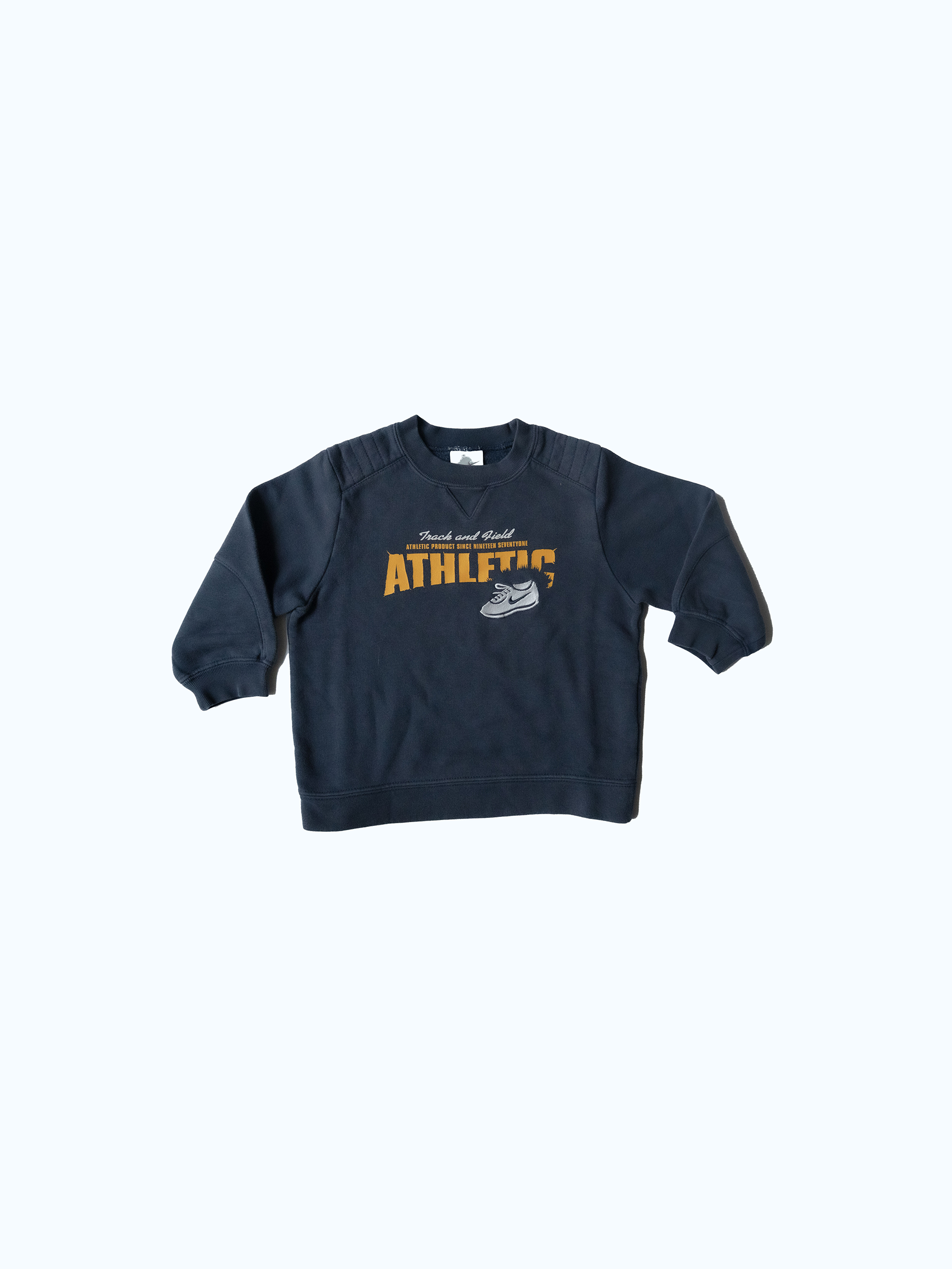 Nike athletic sweatshirt for kids | vintage style children’s sportswear top at The Little League.